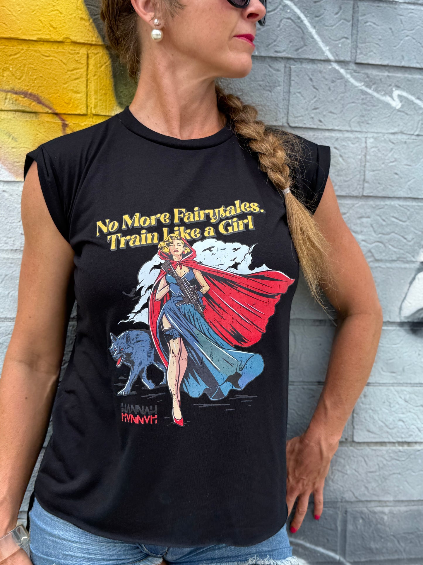 Rad Riding Hood Flowy Muscle Tee