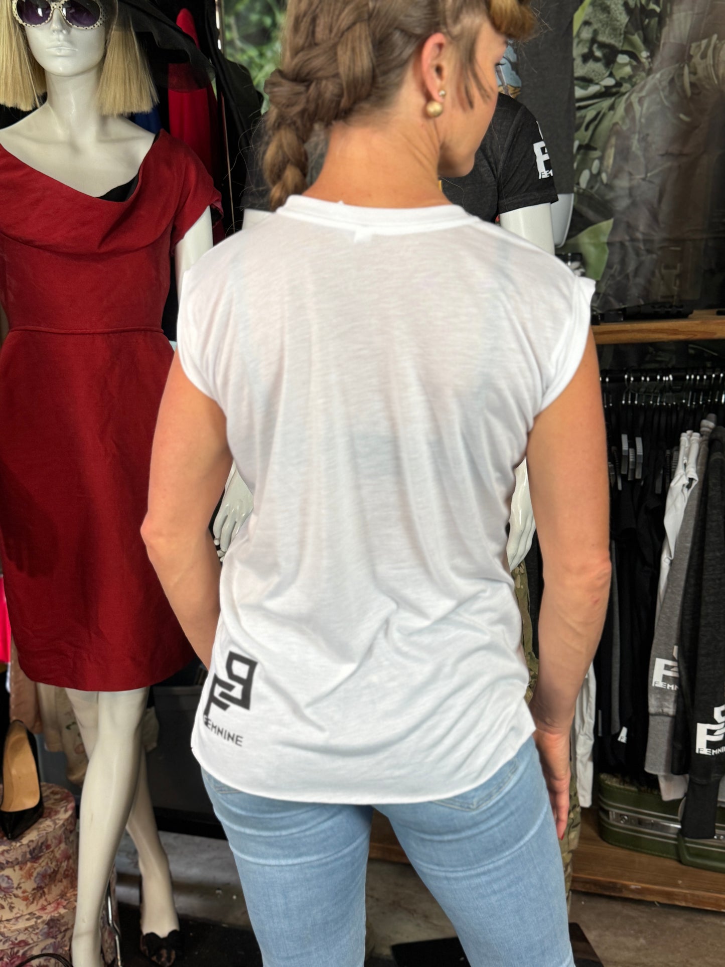 Rambo Barbie Rolled Cuff T-Shirt - African American