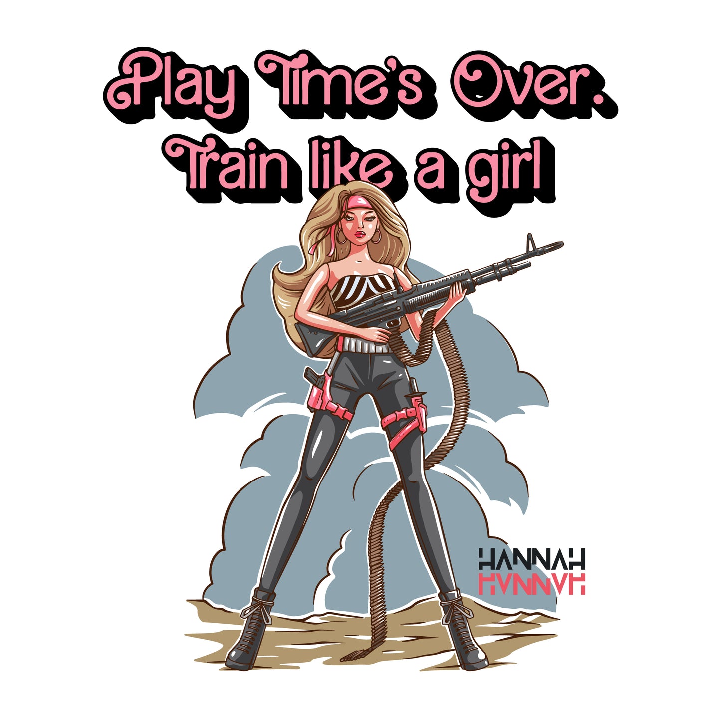 Rambo Barbie Hoodie - White