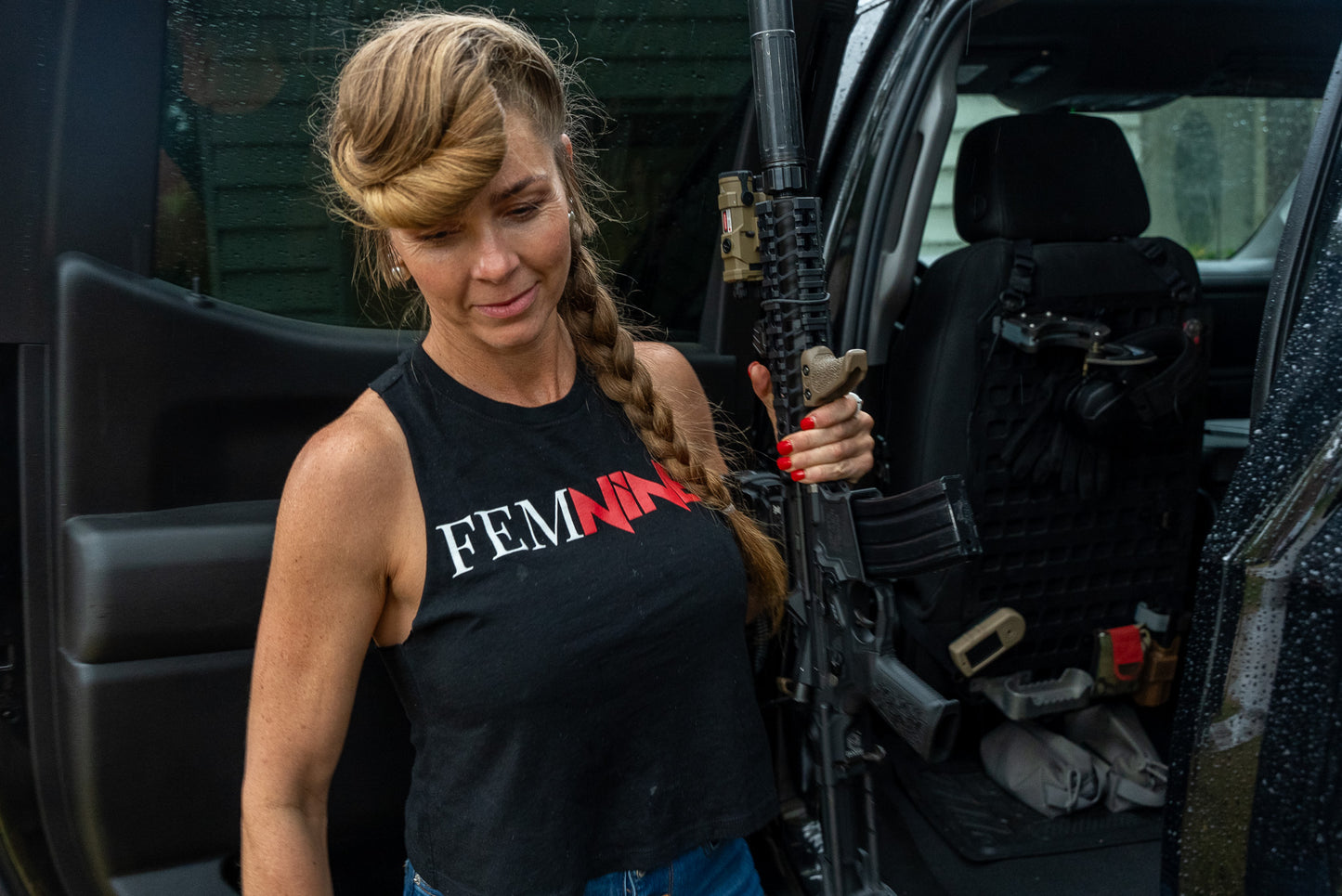 Racer Back Cropped Tank - FEMNiNE