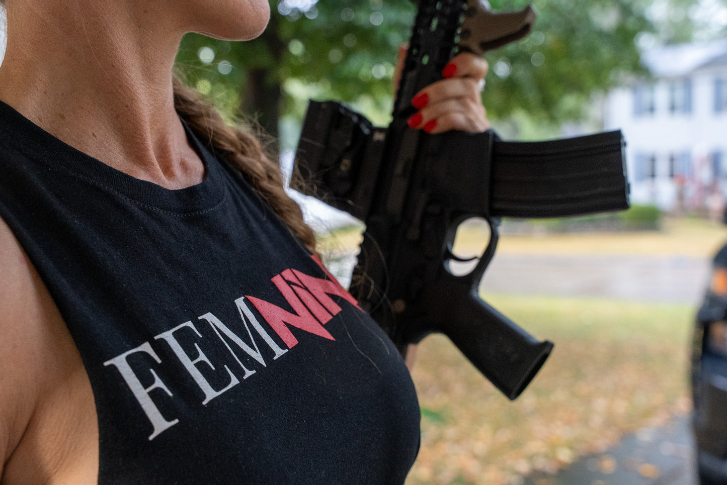 Racer Back Cropped Tank - FEMNiNE