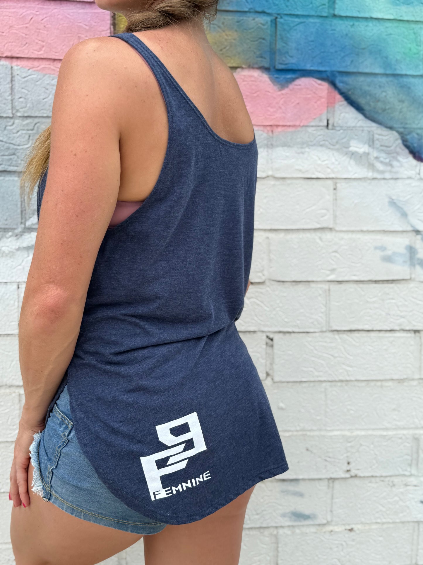 Mary Pewpins Flowy Side Slit Tank