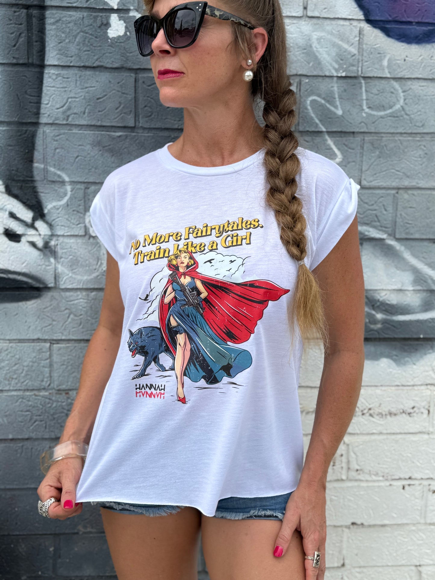 Rad Riding Hood Flowy Muscle Tee