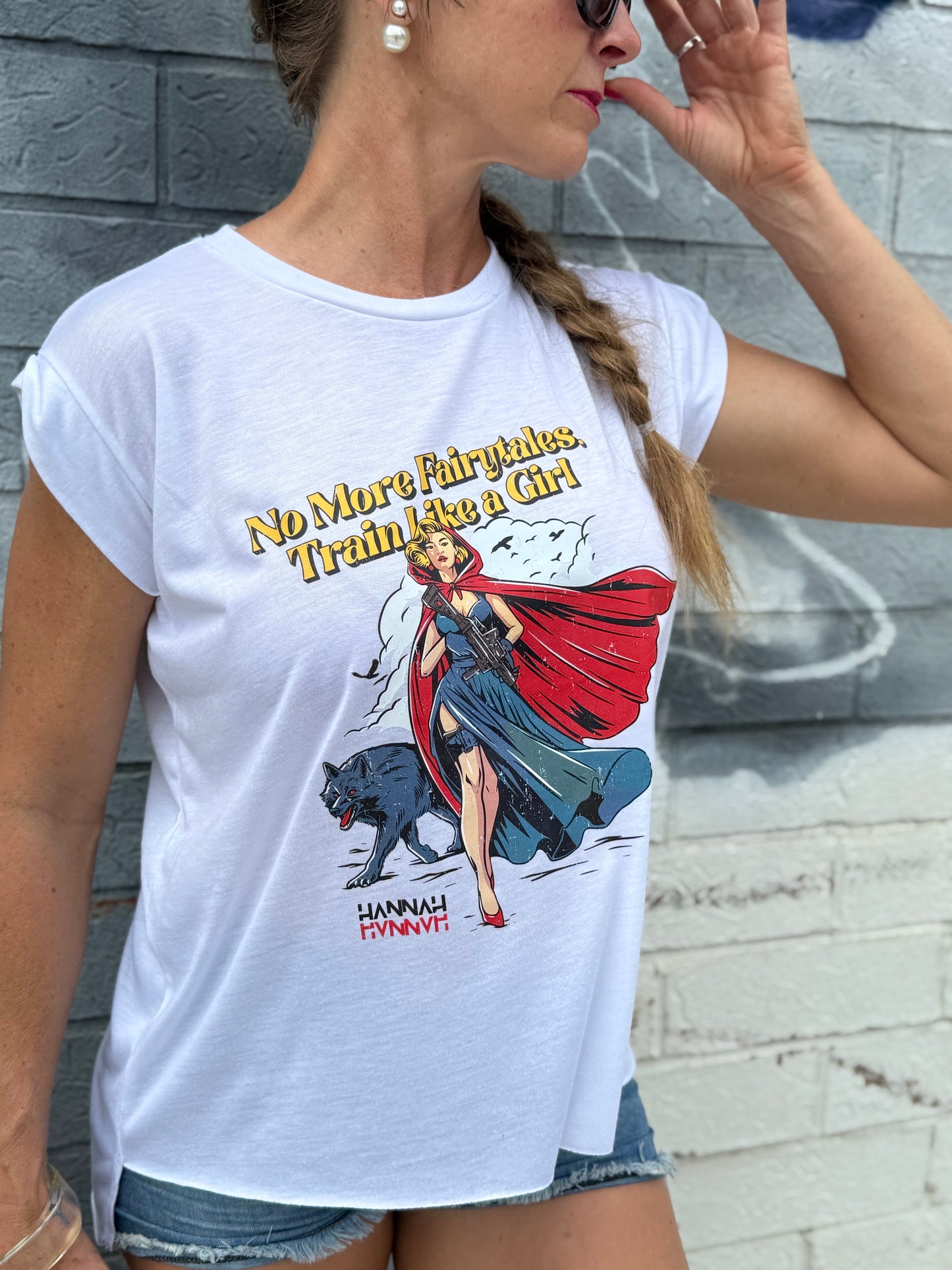 Rad Riding Hood Flowy Muscle Tee