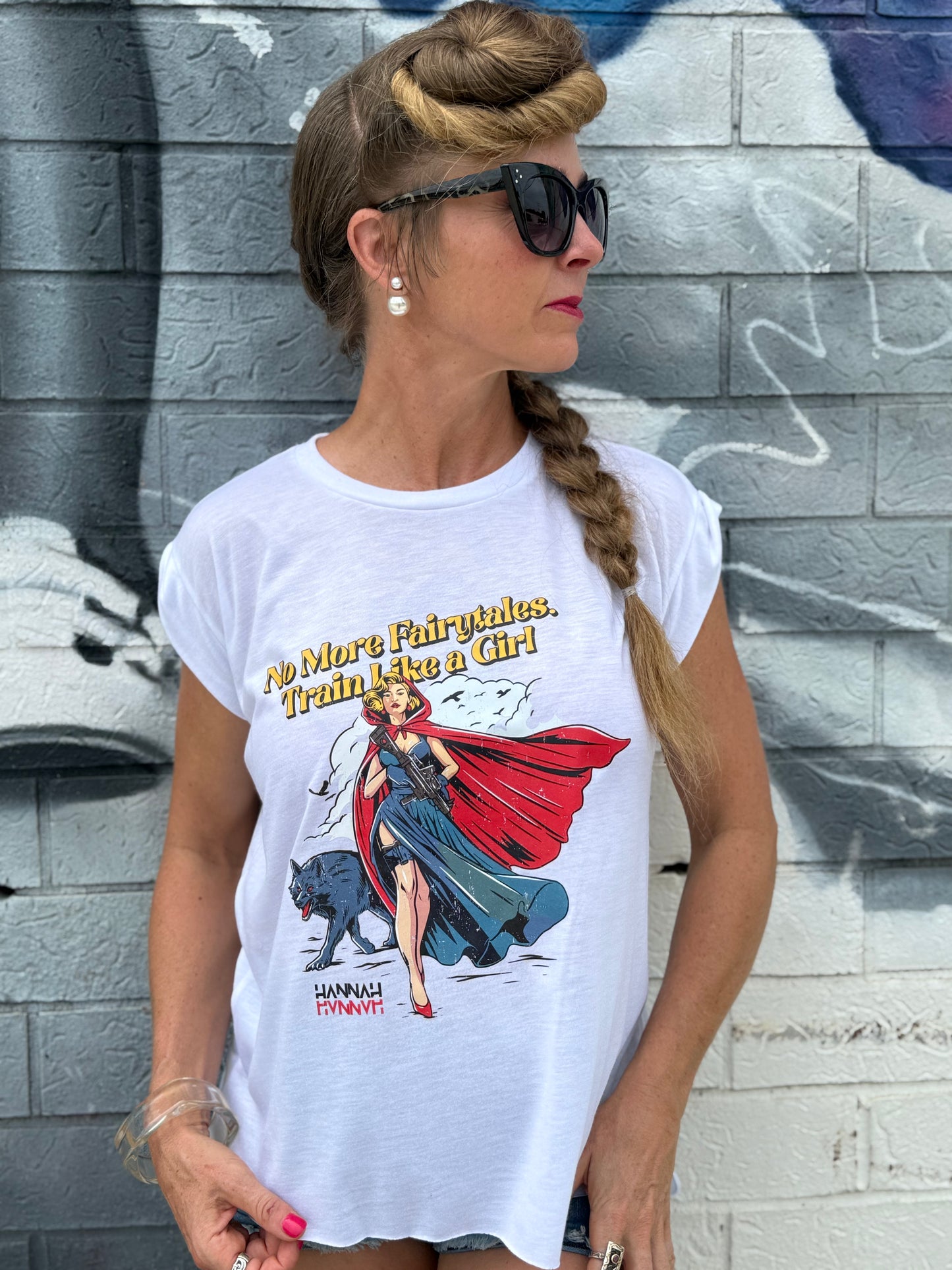 Rad Riding Hood Flowy Muscle Tee