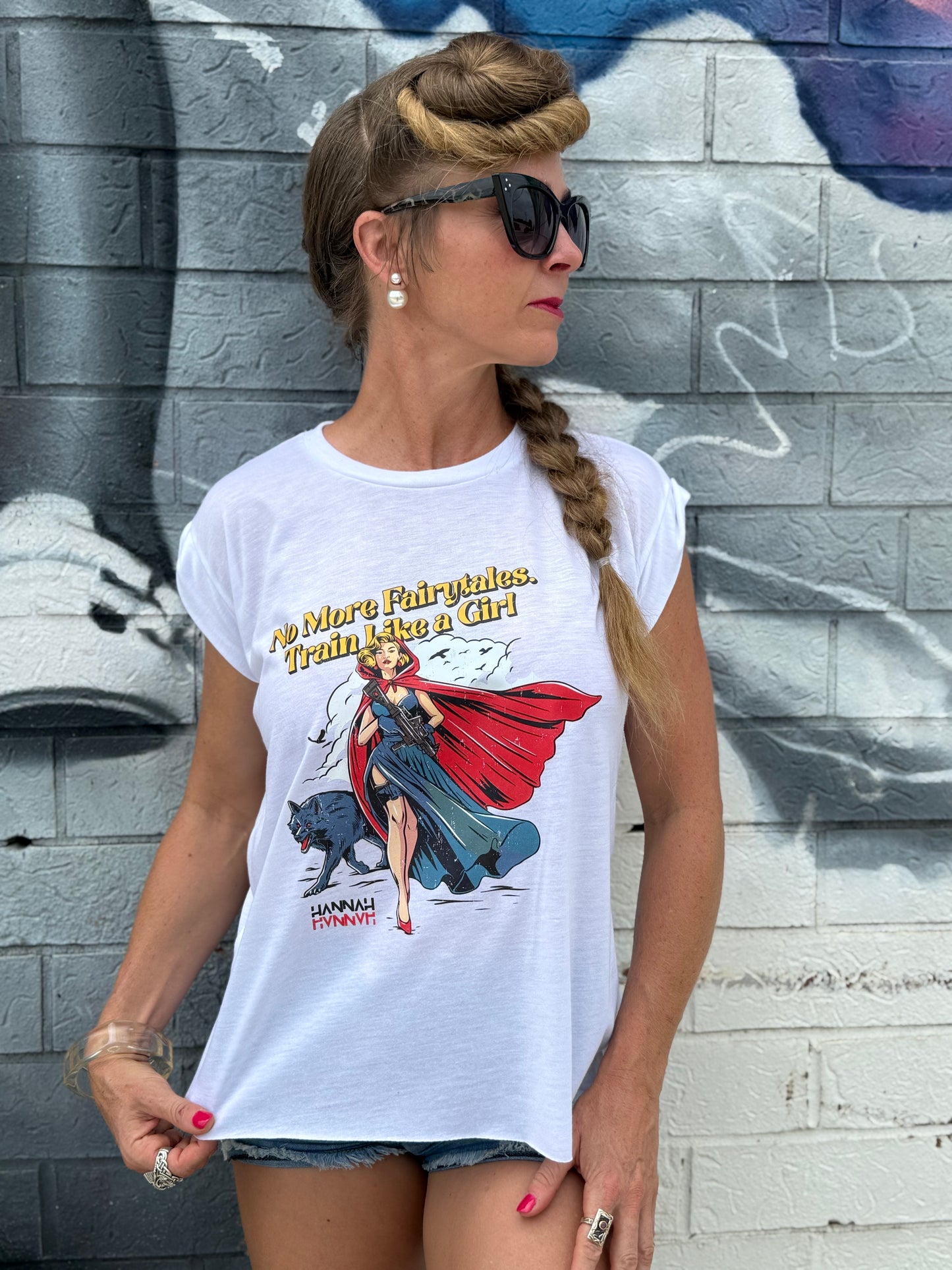 Rad Riding Hood Flowy Muscle Tee