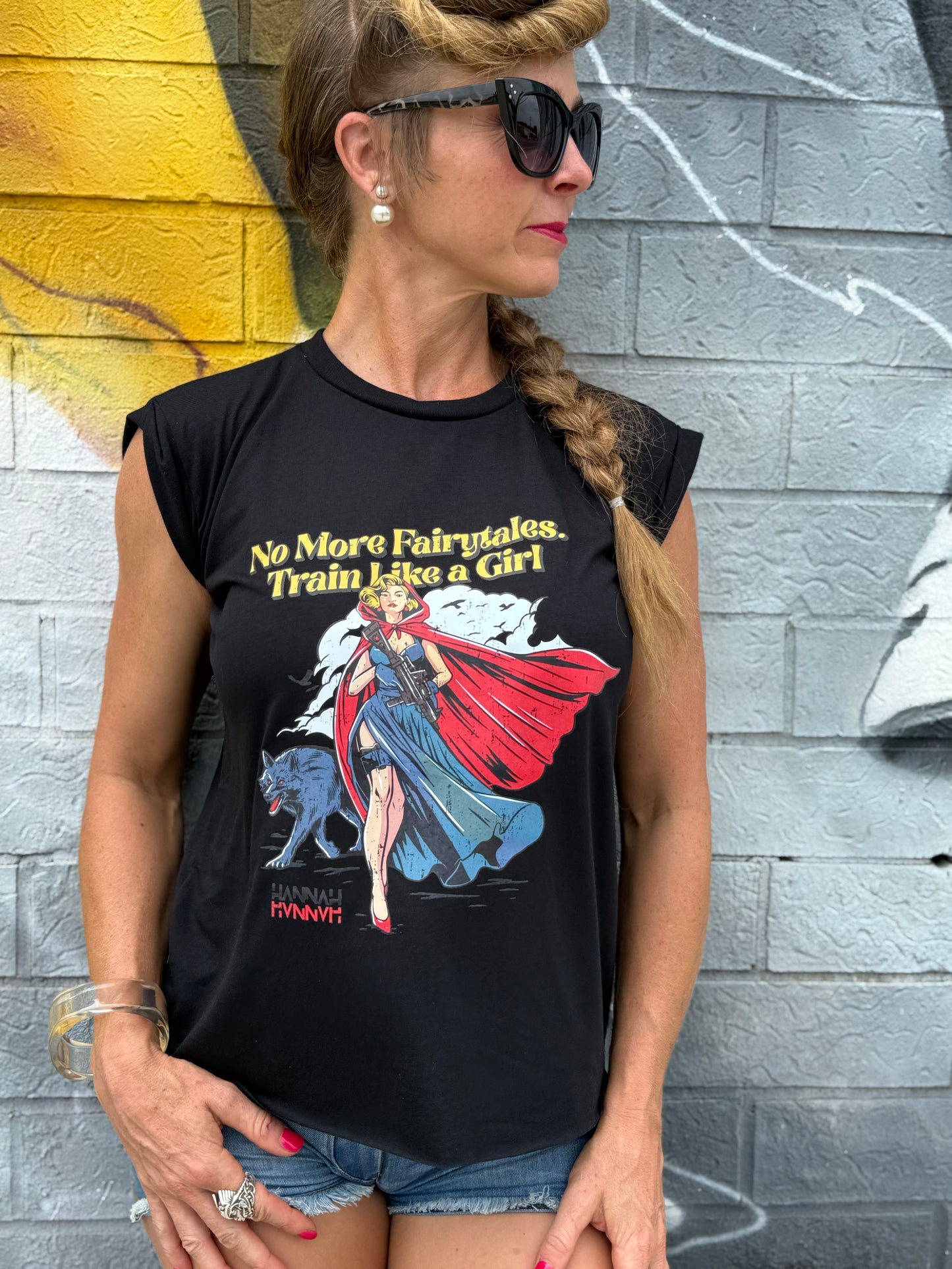 Rad Riding Hood Flowy Muscle Tee