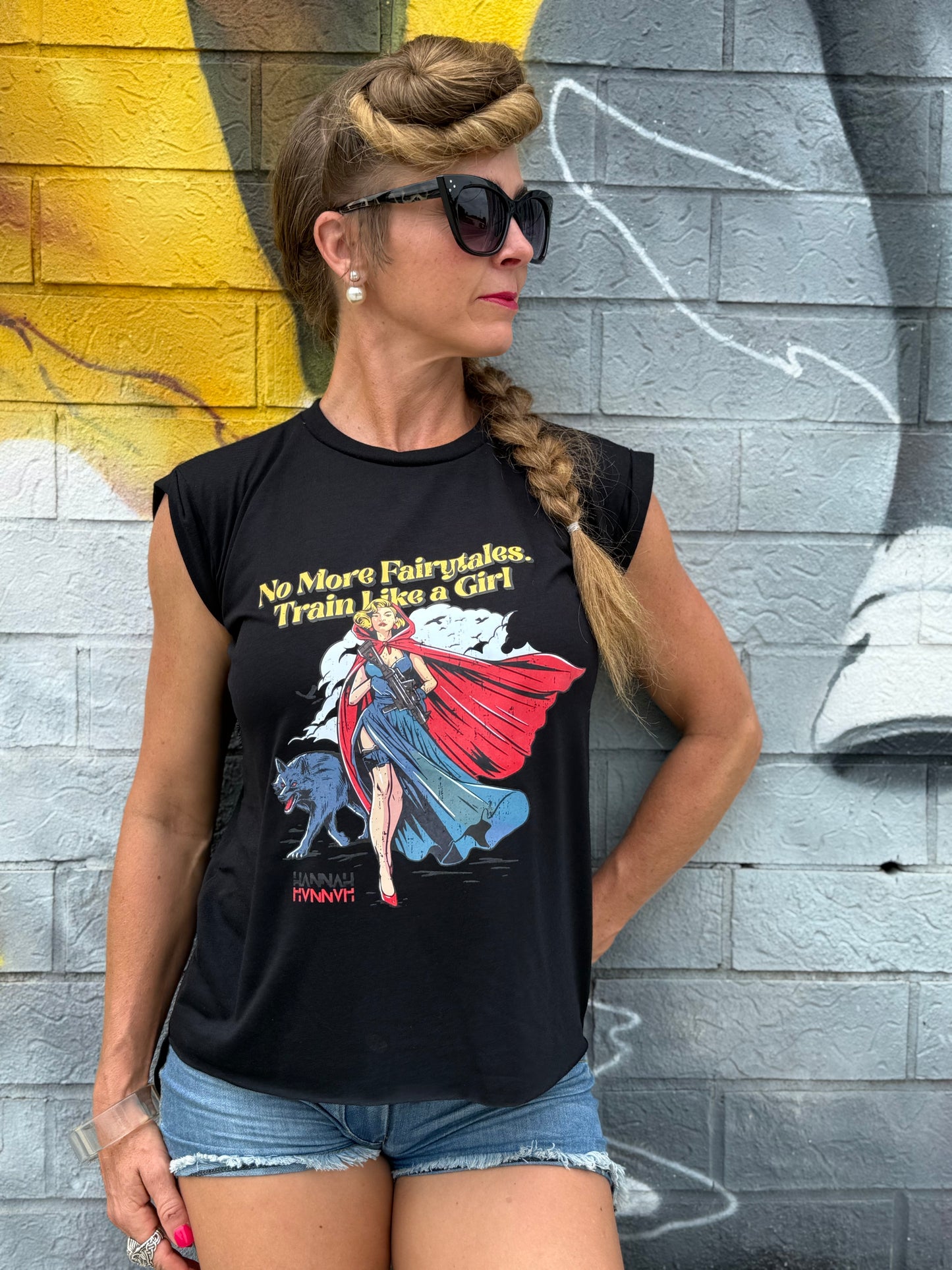 Rad Riding Hood Flowy Muscle Tee