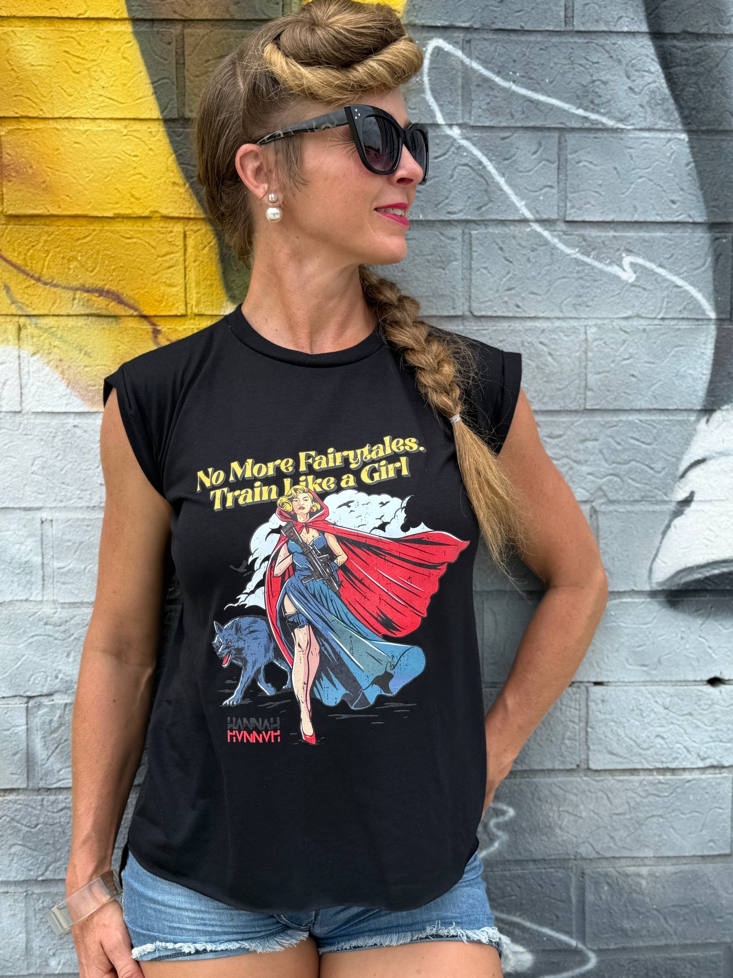 Rad Riding Hood Flowy Muscle Tee