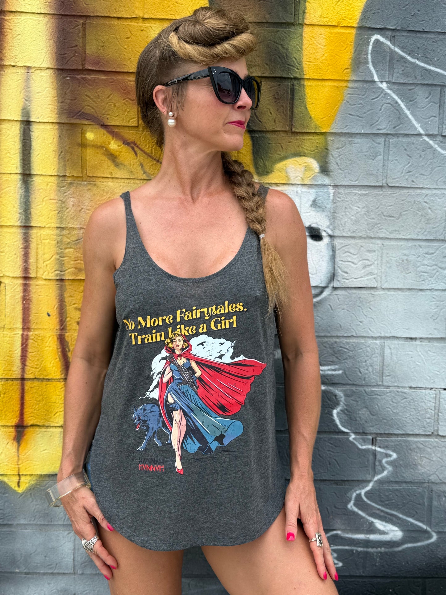 Rad Ridinghood Flowy Side Slit Tank