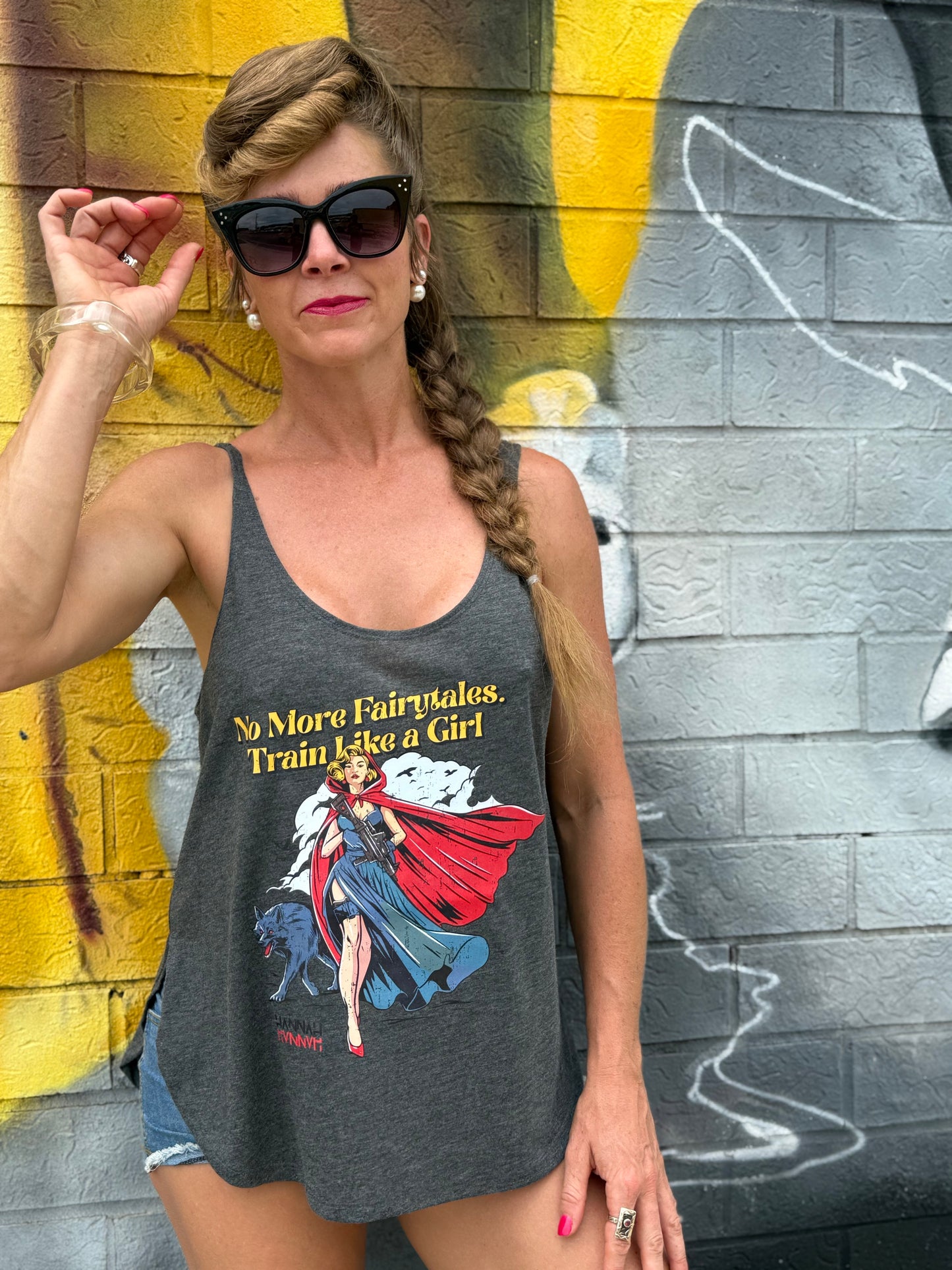 Rad Ridinghood Flowy Side Slit Tank