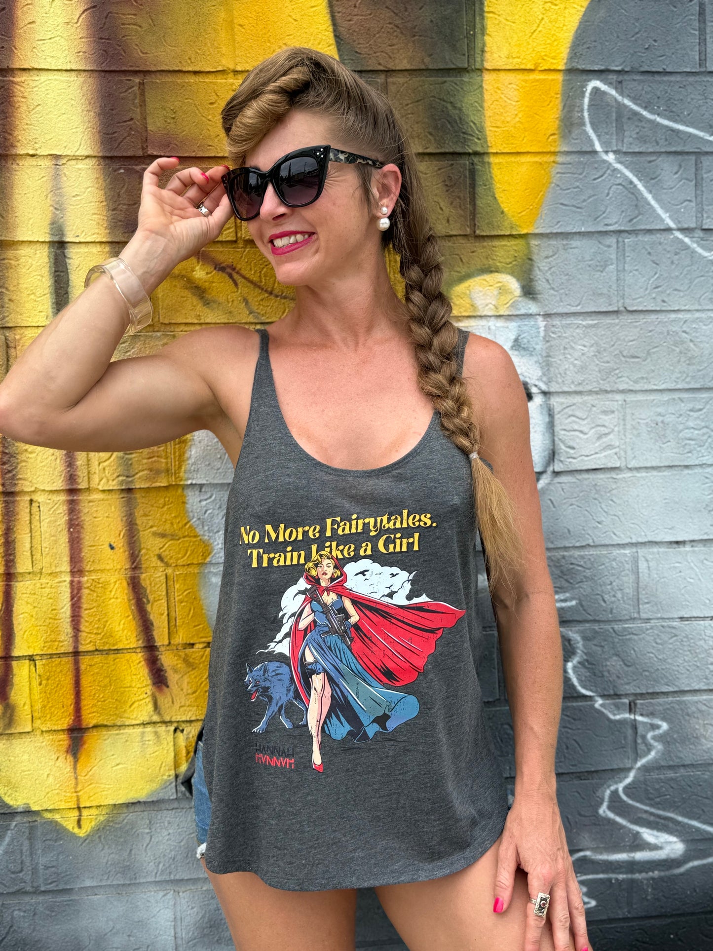 Rad Ridinghood Flowy Side Slit Tank