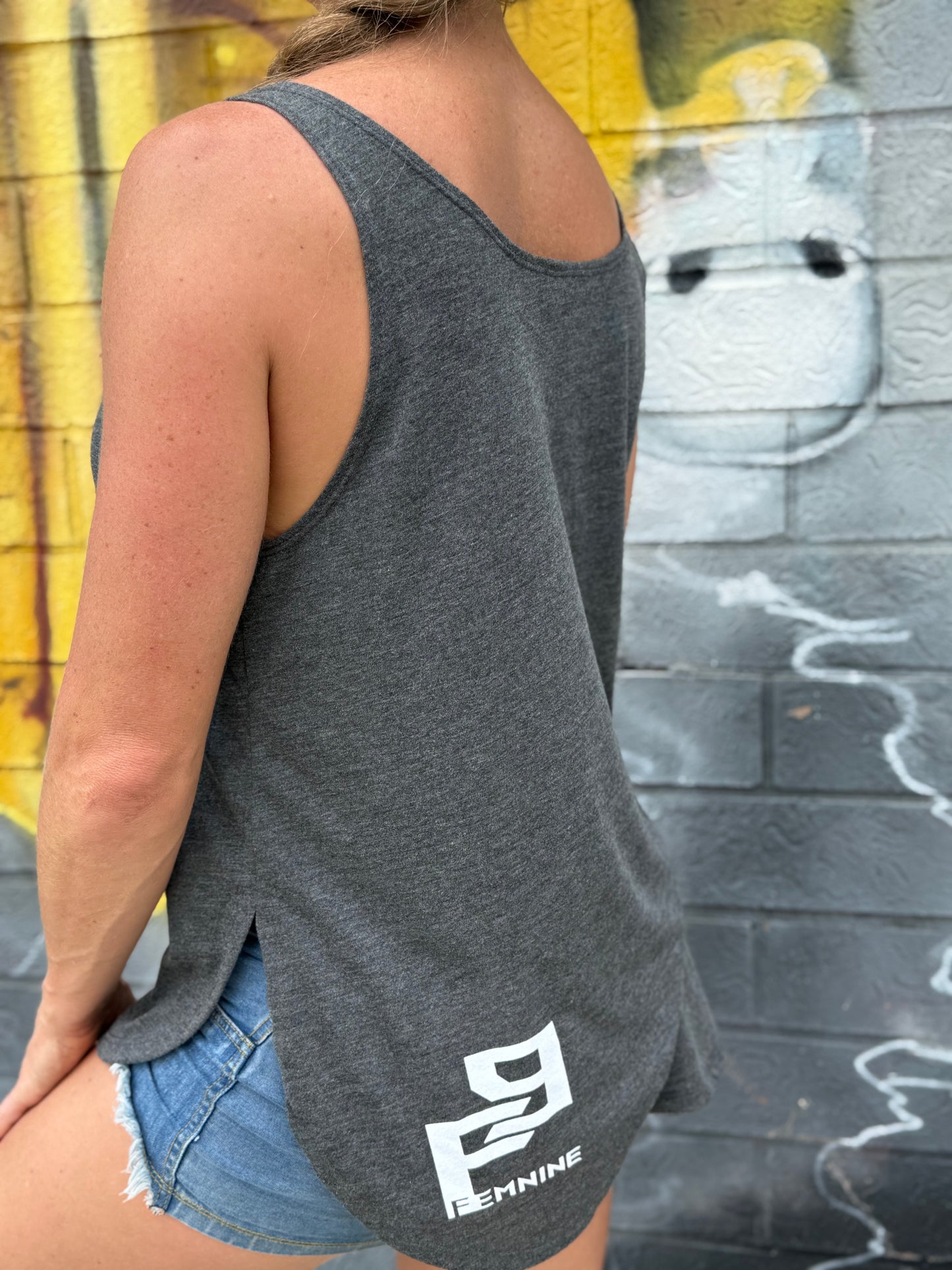 Rad Ridinghood Flowy Side Slit Tank