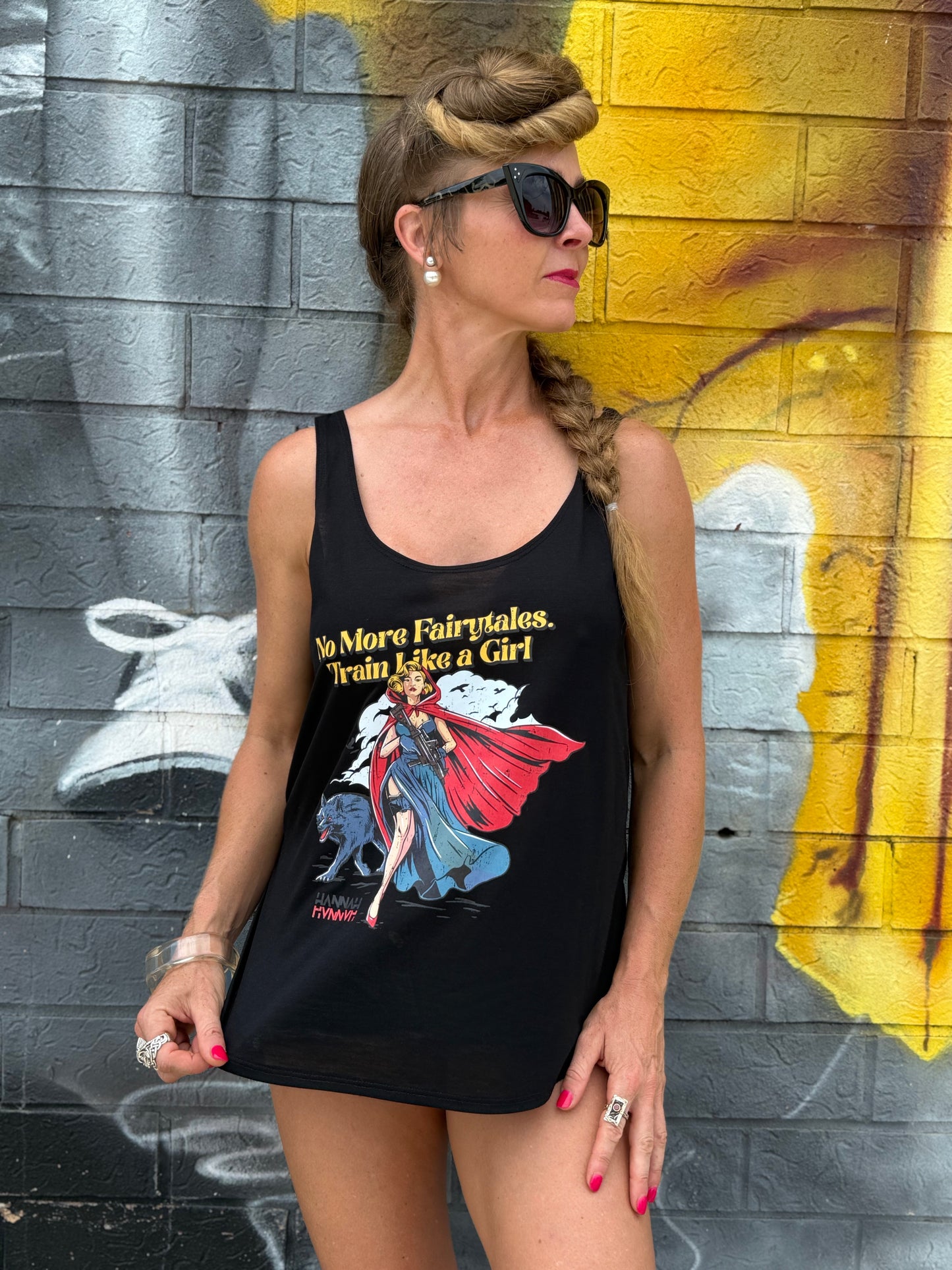 Rad Ridinghood Flowy Side Slit Tank