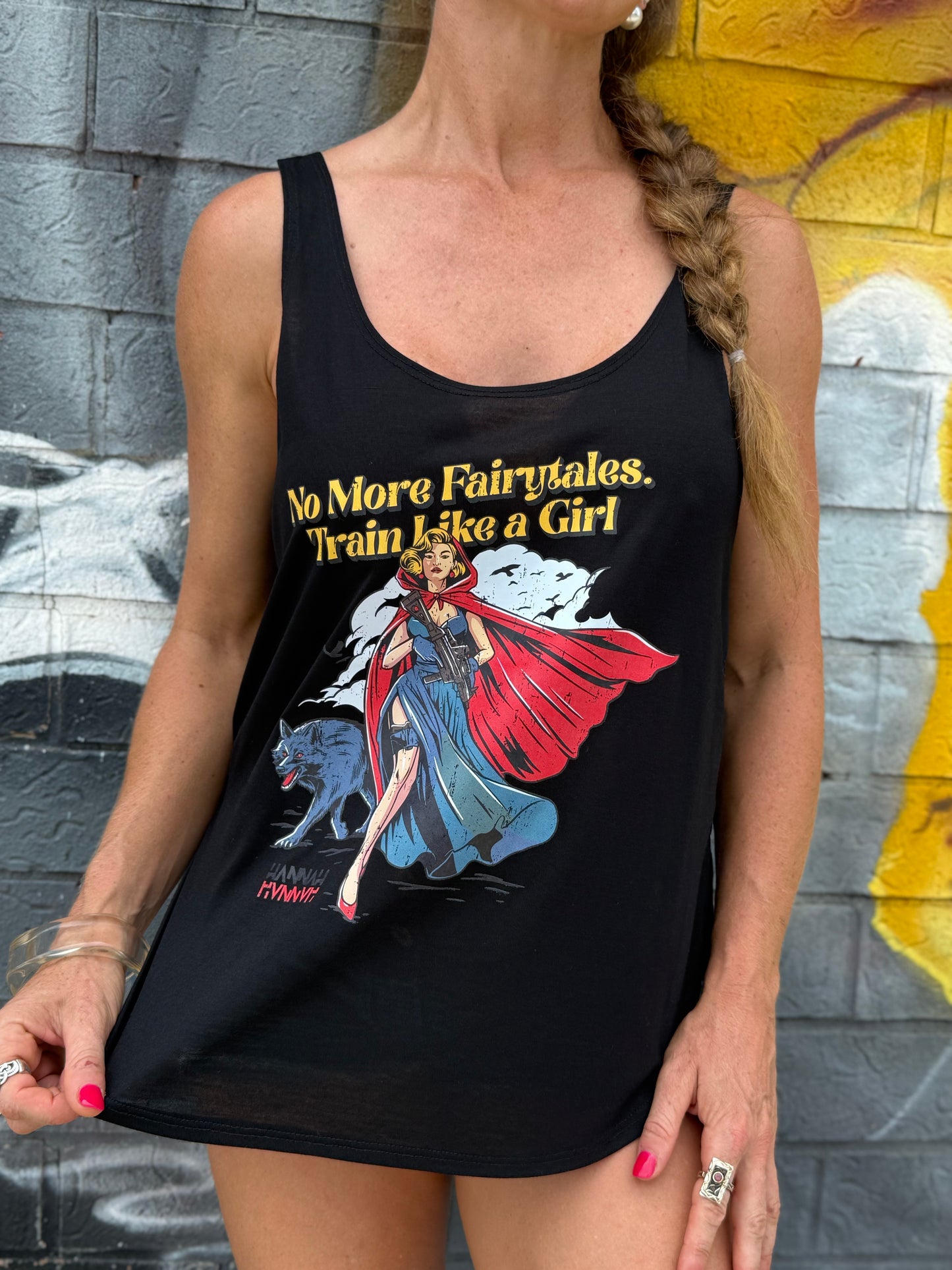 Rad Ridinghood Flowy Side Slit Tank