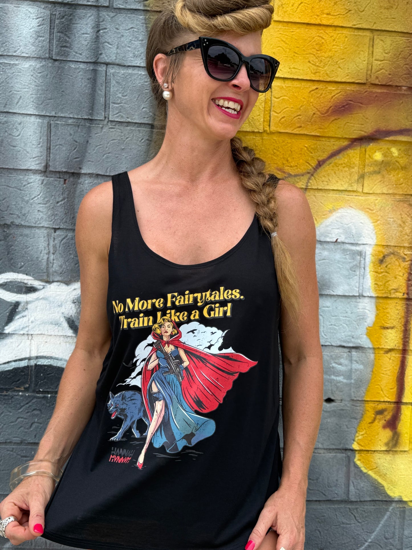 Rad Ridinghood Flowy Side Slit Tank