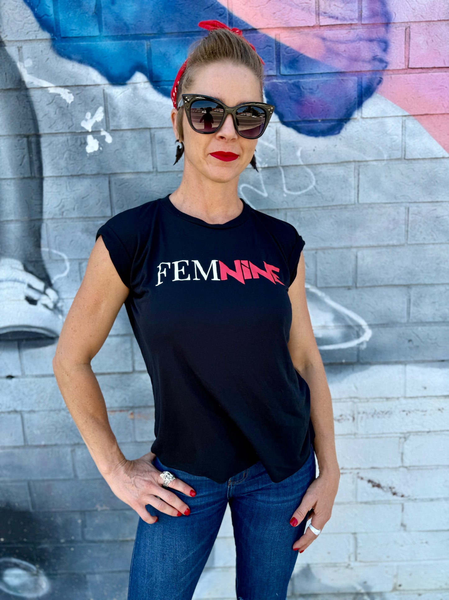 FEMNiNE Rolled Cuff T-Shrit